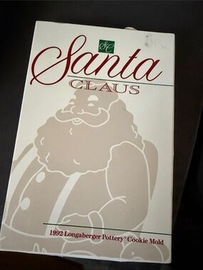 Longaberger Santa Claus cookie mold and 1992